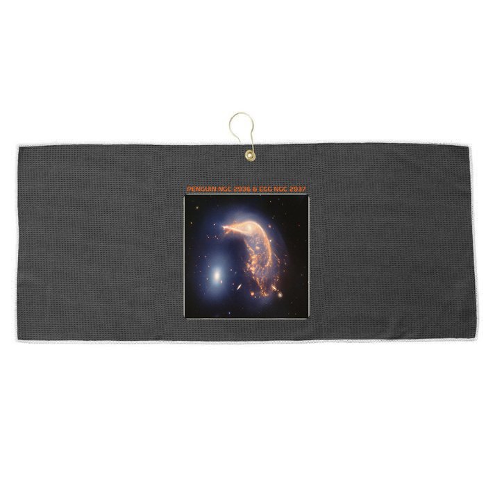 Webb Space Telescope The Penguin And Egg Ngc 2936 2937 Jwst Large Microfiber Waffle Golf Towel