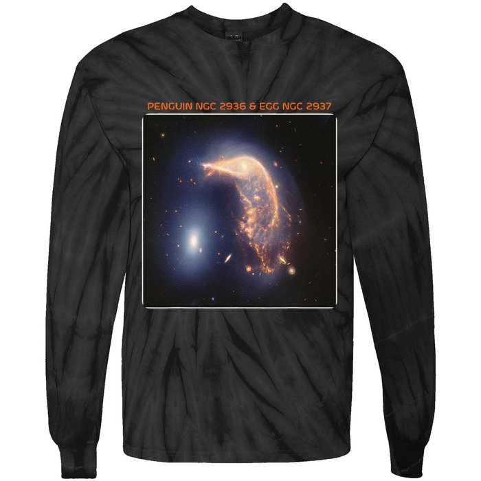Webb Space Telescope The Penguin And Egg Ngc 2936 2937 Jwst Tie-Dye Long Sleeve Shirt