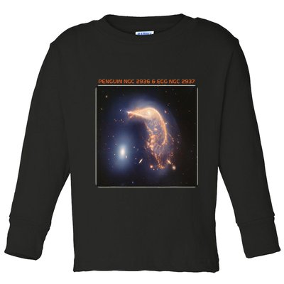Webb Space Telescope The Penguin And Egg Ngc 2936 2937 Jwst Toddler Long Sleeve Shirt