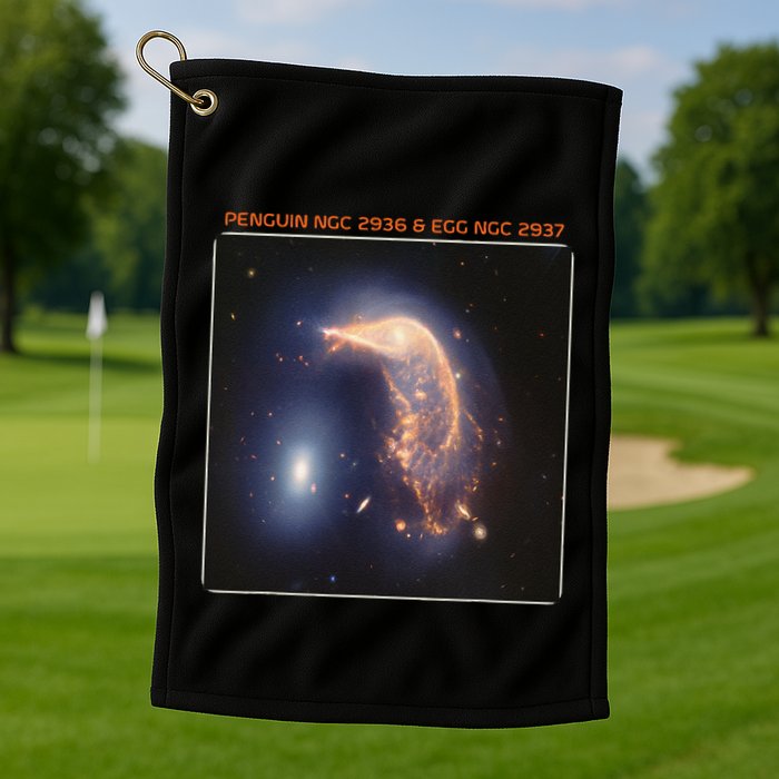 Webb Space Telescope The Penguin And Egg Ngc 2936 2937 Jwst Golf Towel