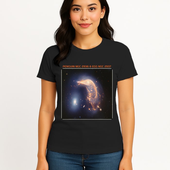 Webb Space Telescope The Penguin And Egg Ngc 2936 2937 Jwst Womens T-Shirt