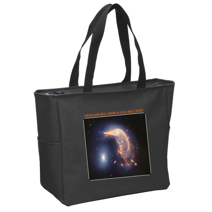 Webb Space Telescope The Penguin And Egg Ngc 2936 2937 Jwst Zip Tote Bag