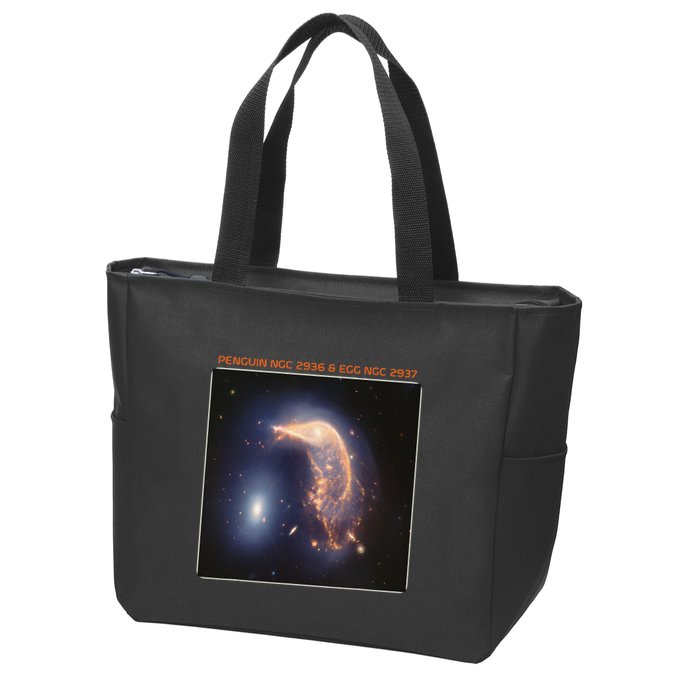Webb Space Telescope The Penguin And Egg Ngc 2936 2937 Jwst Zip Tote Bag