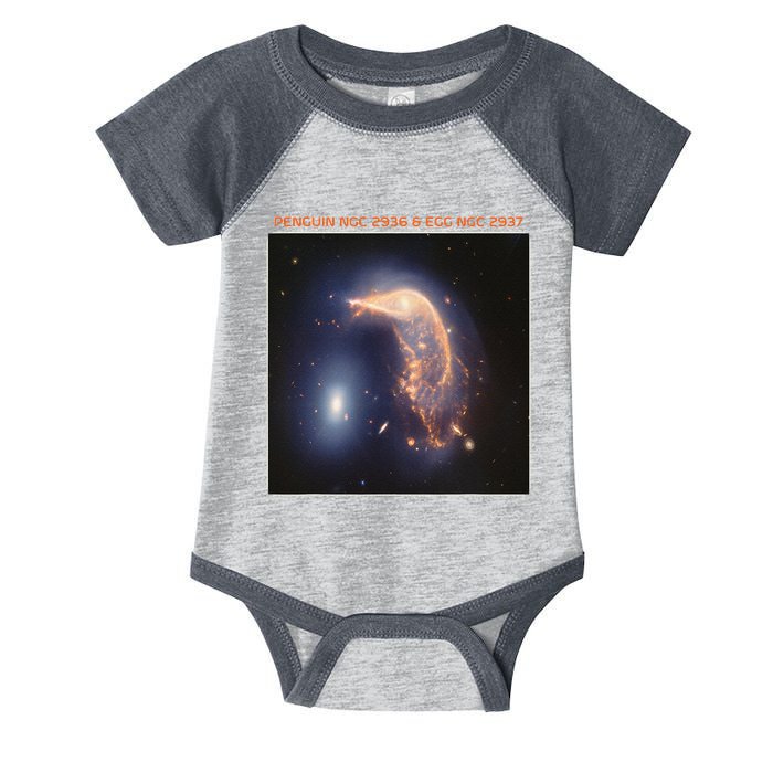 Webb Space Telescope The Penguin And Egg Ngc 2936 2937 Jwst Infant Baby Jersey Bodysuit