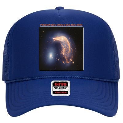 Webb Space Telescope The Penguin And Egg Ngc 2936 2937 Jwst High Crown Mesh Back Trucker Hat