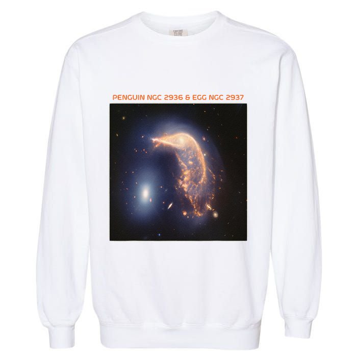 Webb Space Telescope The Penguin And Egg Ngc 2936 2937 Jwst Garment-Dyed Sweatshirt