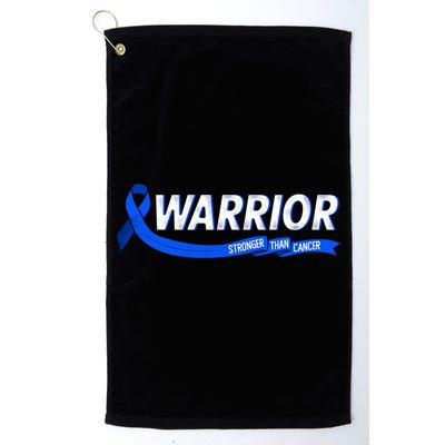 Warrior Stronger Than Cancer Colon Cancer Awareness Great Gift Golf Towel