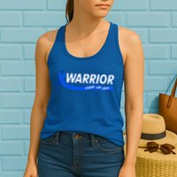Warrior Stronger Than Cancer Colon Cancer Awareness Great Gift Womens Tank Top