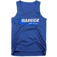 Warrior Stronger Than Cancer Colon Cancer Awareness Great Gift Tank Top