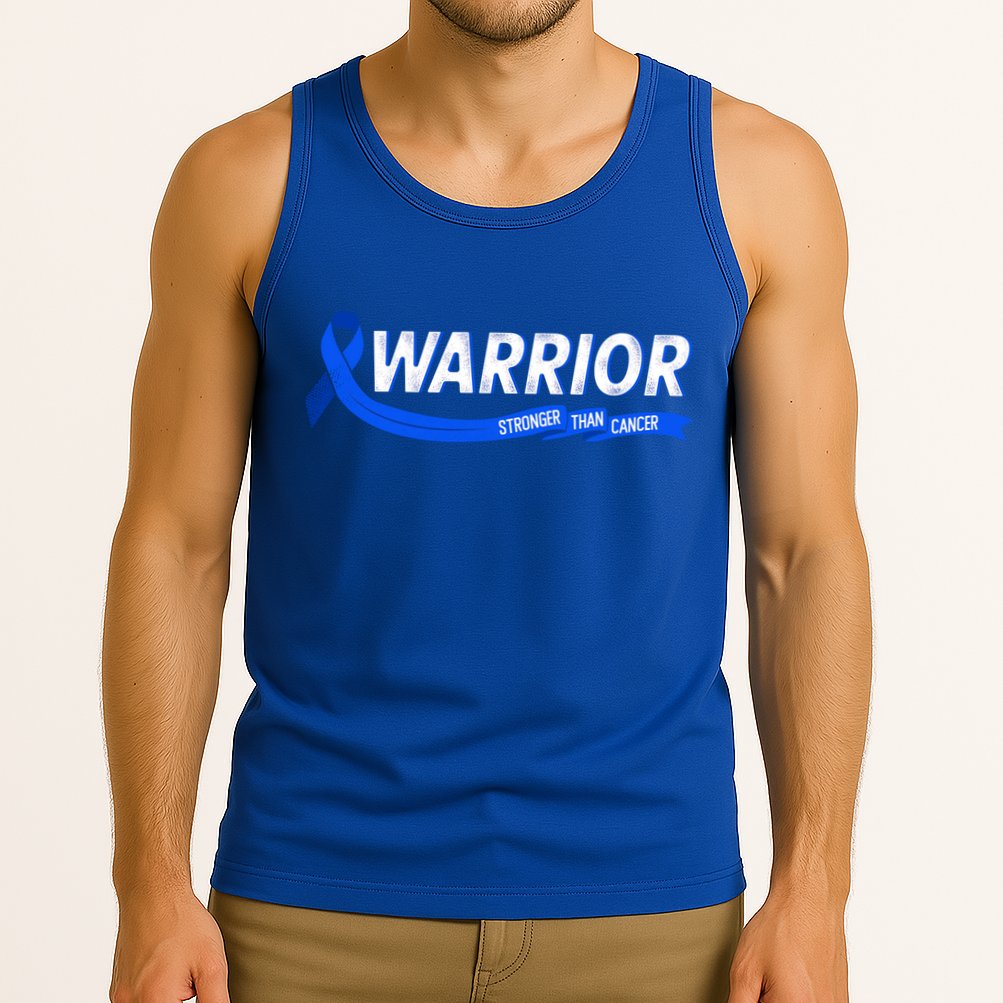 Warrior Stronger Than Cancer Colon Cancer Awareness Great Gift Tank Top