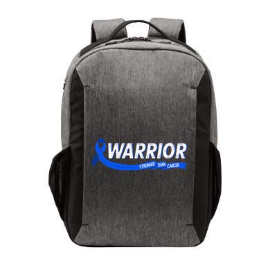 Warrior Stronger Than Cancer Colon Cancer Awareness Great Gift Vector Backpack