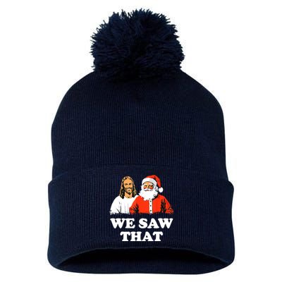 We Saw That Pom Pom 12in Knit Beanie