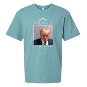 Wanted Second Term 2024 Trump Donald Mugshot Sueded Cloud Jersey T-Shirt