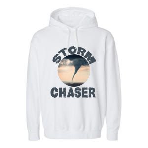 Weather Storm Tornado Hurricane Chaser Garment-Dyed Fleece Hoodie