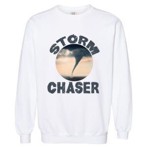 Weather Storm Tornado Hurricane Chaser Garment-Dyed Sweatshirt