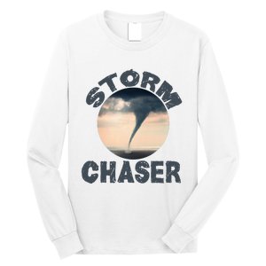 Weather Storm Tornado Hurricane Chaser Long Sleeve Shirt