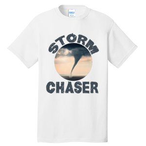 Weather Storm Tornado Hurricane Chaser Tall T-Shirt