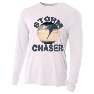 Weather Storm Tornado Hurricane Chaser Cooling Performance Long Sleeve Crew