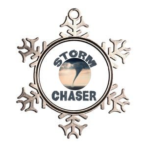 Weather Storm Tornado Hurricane Chaser Metallic Star Ornament