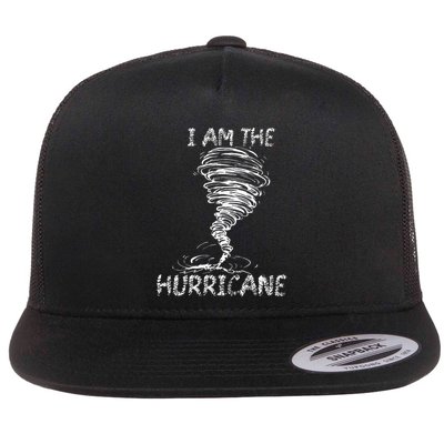 White Storm Twister Hurricane Tornado Weather Scary Costume Flat Bill Trucker Hat
