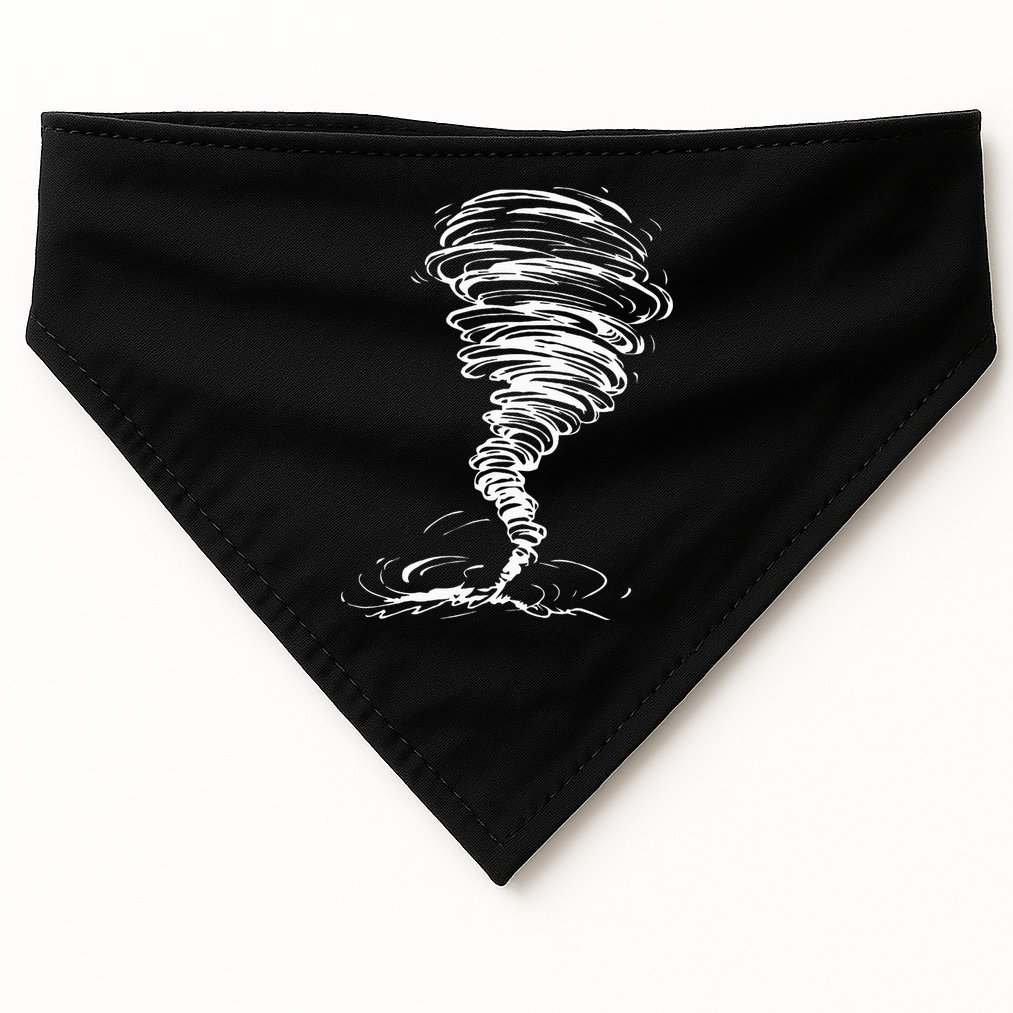 While Storm Tornado Twister Hurricane Weather Scary Costume USA-Made Doggie Bandana
