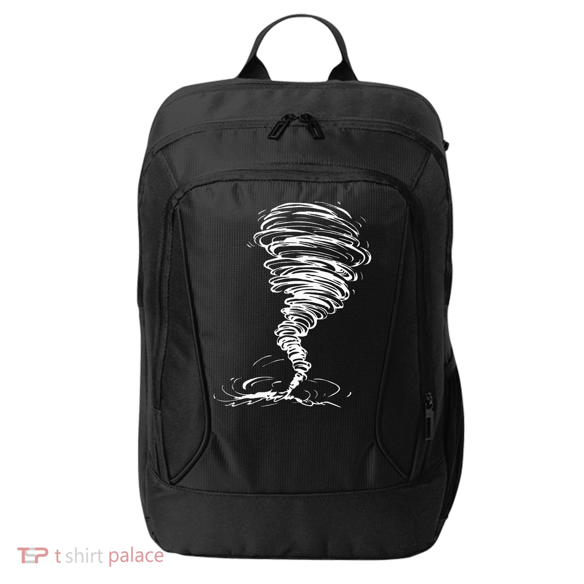 While Storm Tornado Twister Hurricane Weather Scary Costume City Backpack