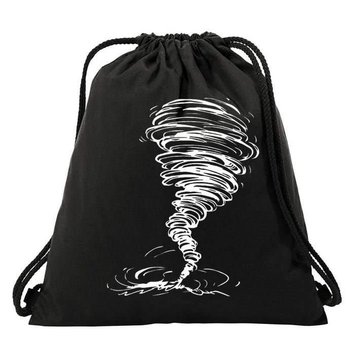 While Storm Tornado Twister Hurricane Weather Scary Costume Drawstring Bag