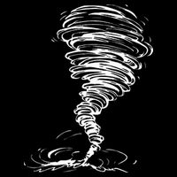 While Storm Tornado Twister Hurricane Weather Scary Costume Drawstring Bag