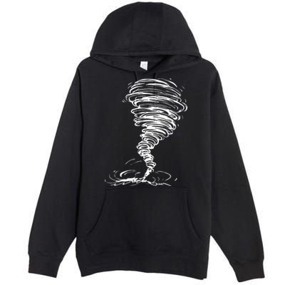 While Storm Tornado Twister Hurricane Weather Scary Costume Premium Pullover Hoodie