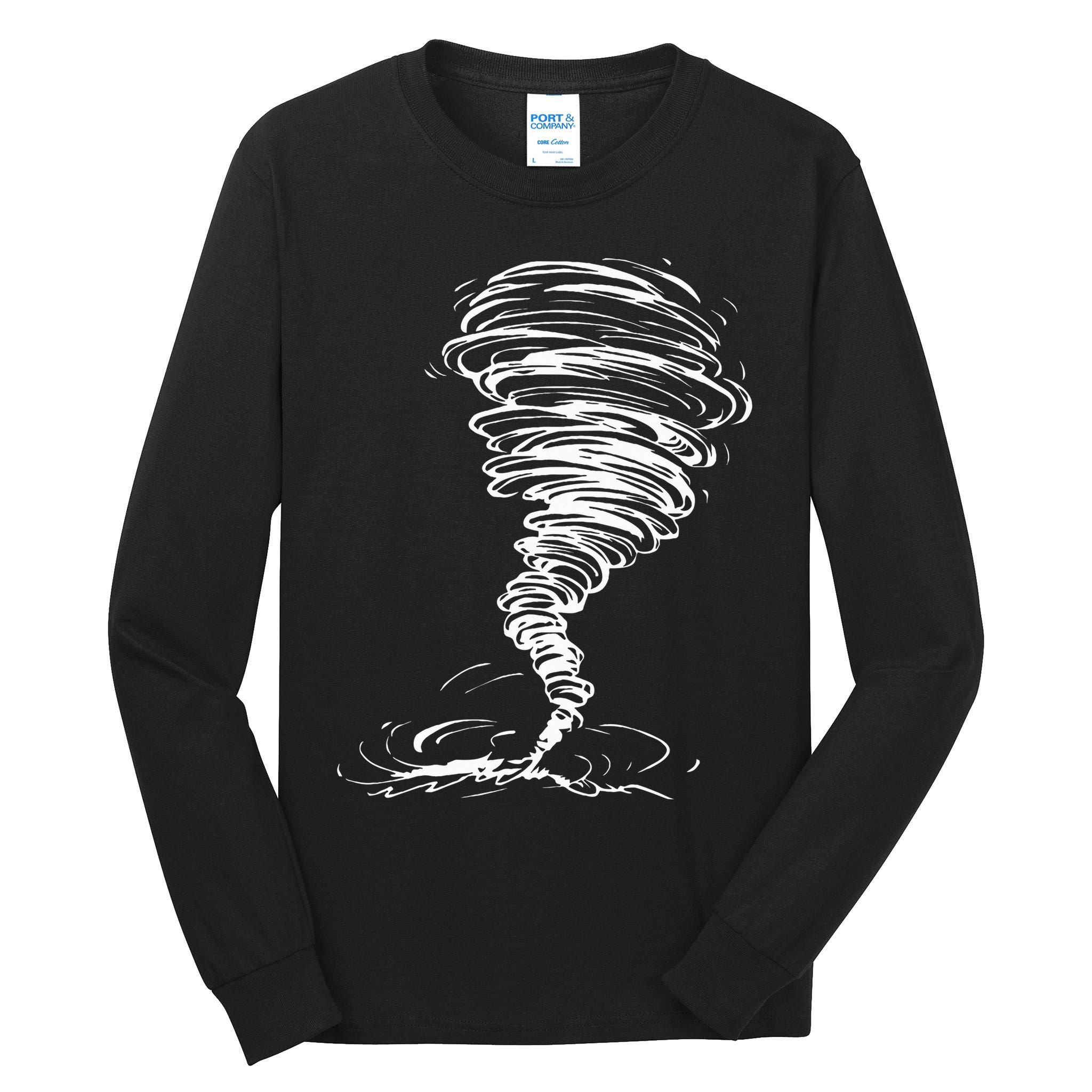 While Storm Tornado Twister Hurricane Weather Scary Costume Tall Long Sleeve T-Shirt