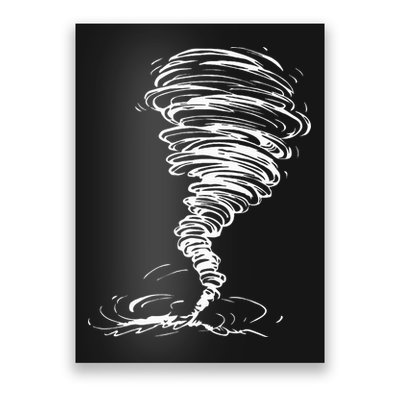 While Storm Tornado Twister Hurricane Weather Scary Costume Poster