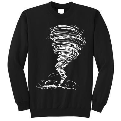 While Storm Tornado Twister Hurricane Weather Scary Costume Tall Sweatshirt