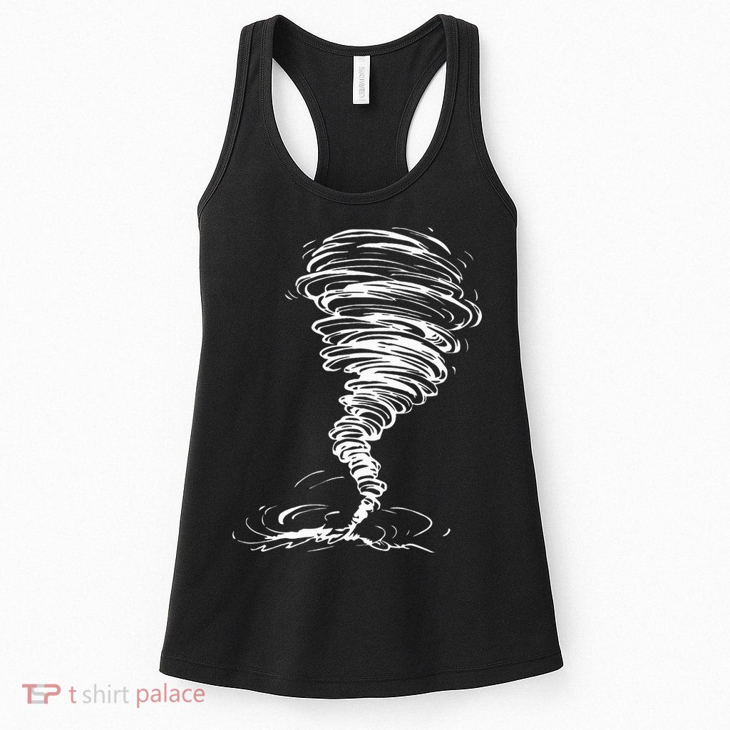 While Storm Tornado Twister Hurricane Weather Scary Costume Womens Tank Top