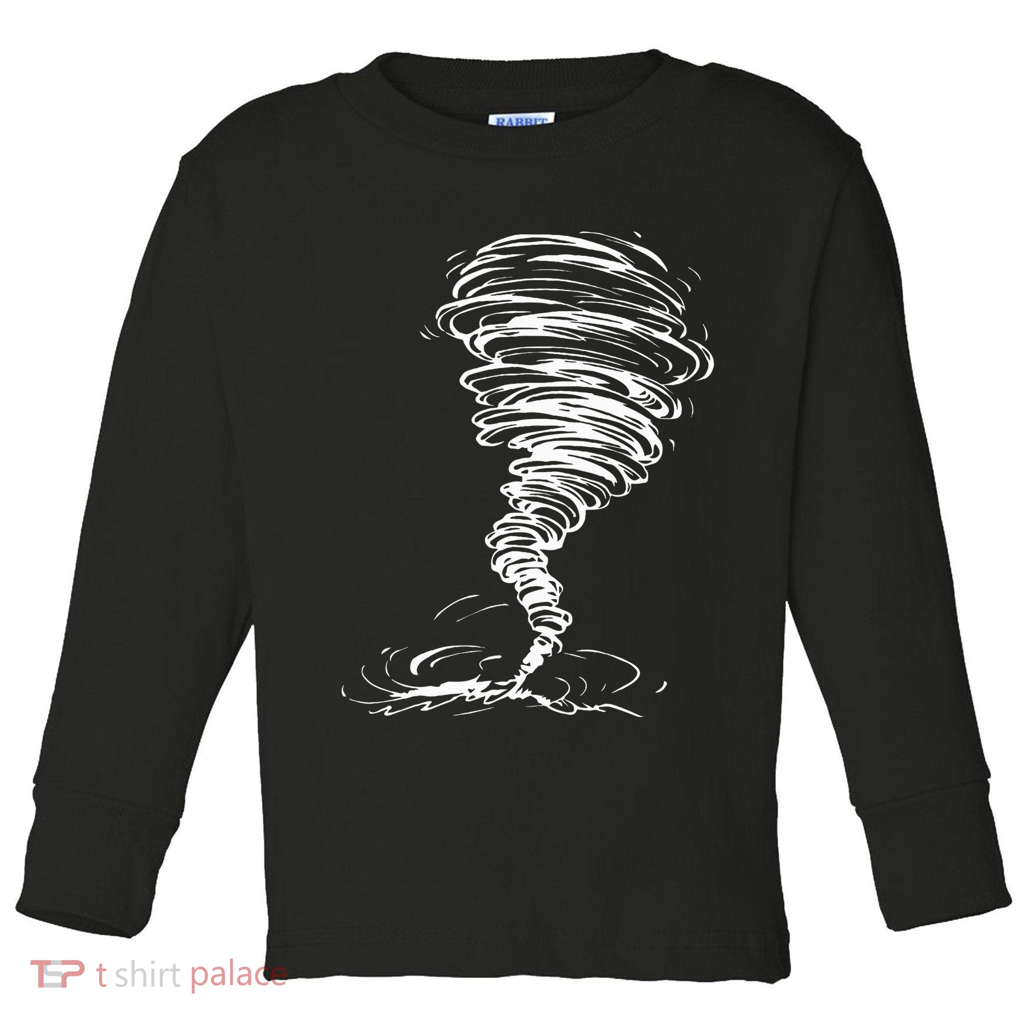 While Storm Tornado Twister Hurricane Weather Scary Costume Toddler Long Sleeve Shirt