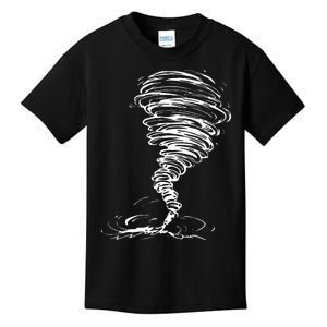 While Storm Tornado Twister Hurricane Weather Scary Costume Kids T-Shirt