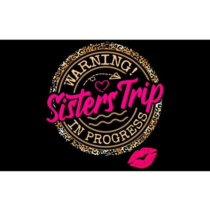 Warning Sisters Trip In Progress Girl Birthday Squad Bumper Sticker