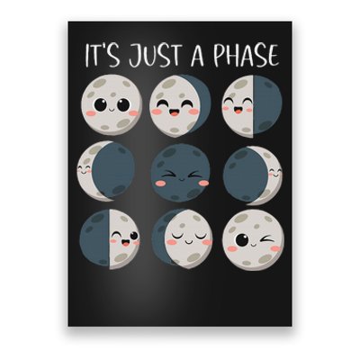 Women Science Teacher Moon Phases Scientist Poster