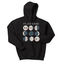 Women Science Teacher Moon Phases Scientist Kids Hoodie