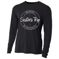 Warning Sisters Trip In Progress Trip with Sister Cooling Performance Long Sleeve Crew