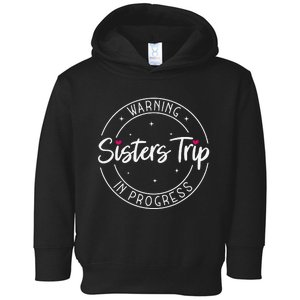 Warning Sisters Trip In Progress Trip with Sister Toddler Hoodie