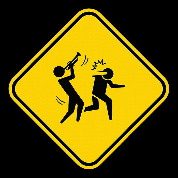 Warning Sign Trumpet Funny Trumpeter Instrument Lover Outfit 16 in Basic Backpack