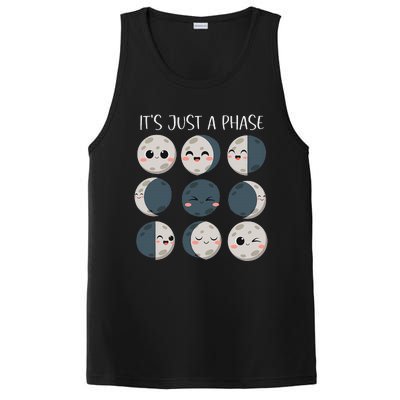 Women Science Teacher Moon Phases Scientist Back To School PosiCharge Competitor Tank