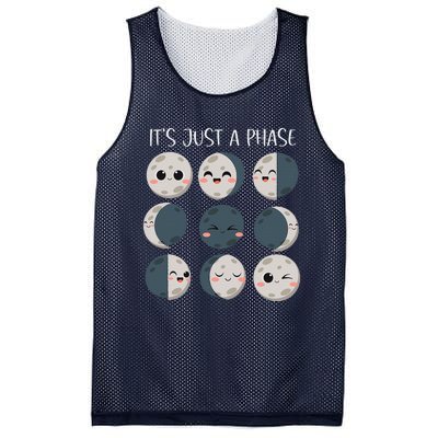 Women Science Teacher Moon Phases Scientist Back To School Mesh Reversible Basketball Jersey Tank