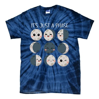 Women Science Teacher Moon Phases Scientist Back To School Tie-Dye T-Shirt