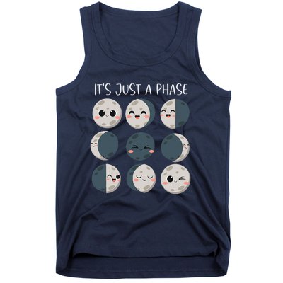 Women Science Teacher Moon Phases Scientist Back To School Tank Top