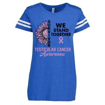 We Stand Together Testicular Cancer Awareness Month Survivor Cool Gift Enza Ladies Jersey Football T-Shirt