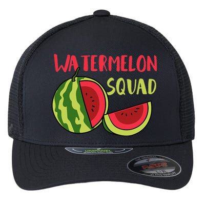 Watermelon Squad Tropical Fruits Flexfit Unipanel Trucker Cap