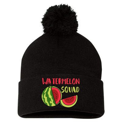 Watermelon Squad Tropical Fruits Pom Pom 12in Knit Beanie