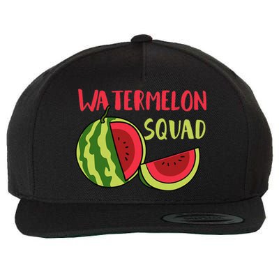 Watermelon Squad Tropical Fruits Wool Snapback Cap