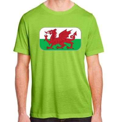 Wales Soccer Team Welsh Flag Y Ddraig Goch Adult ChromaSoft Performance T-Shirt